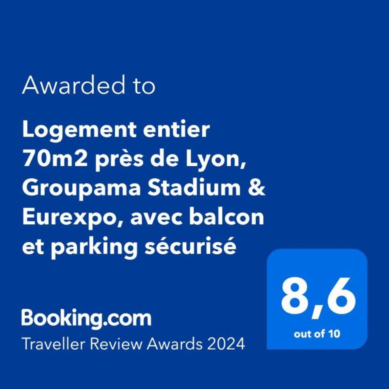 Appartement entier 70m² avec Balcon et Parking en Résidence Fermée Saint-Priest  Extérieur photo