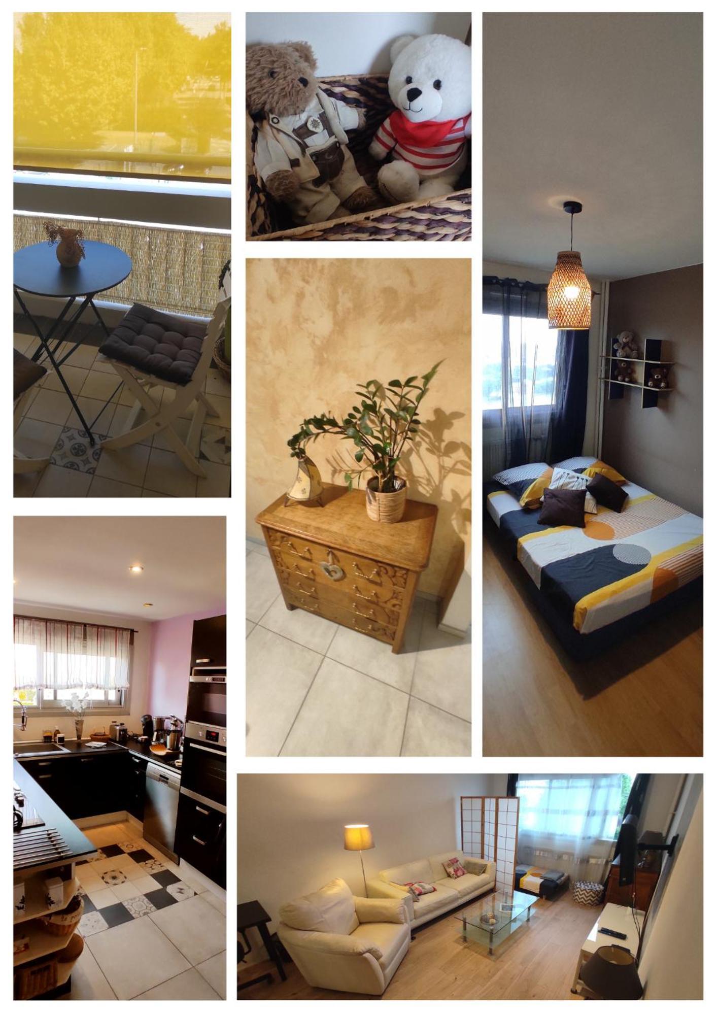 Appartement entier 70m² avec Balcon et Parking en Résidence Fermée Saint-Priest  Extérieur photo